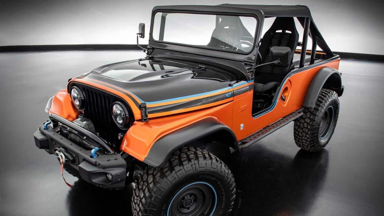 Mopar präsentiert Elektromotor-Kit in "Jeep CJ Surge Retro EV"
